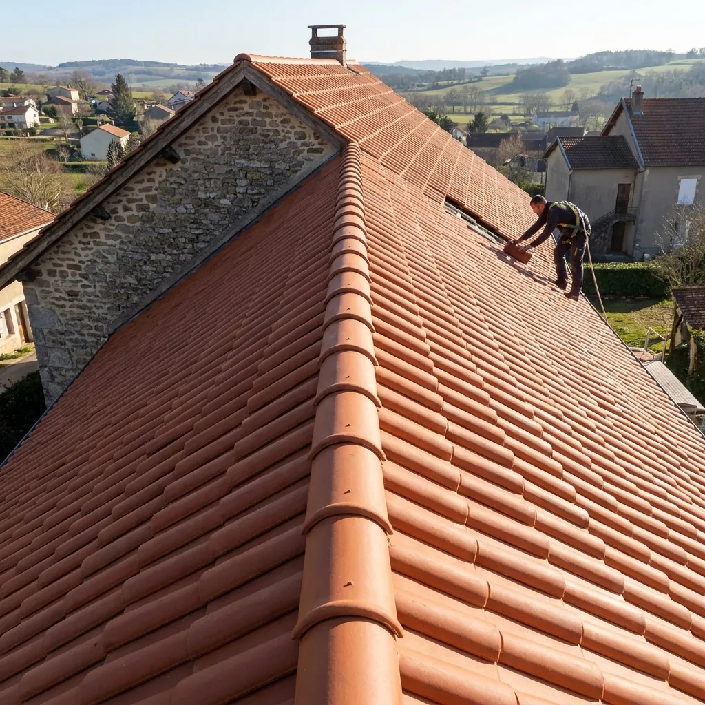 Artisan couvreur Le Bon Toit en réfection de toiture à Néris-les-Bains