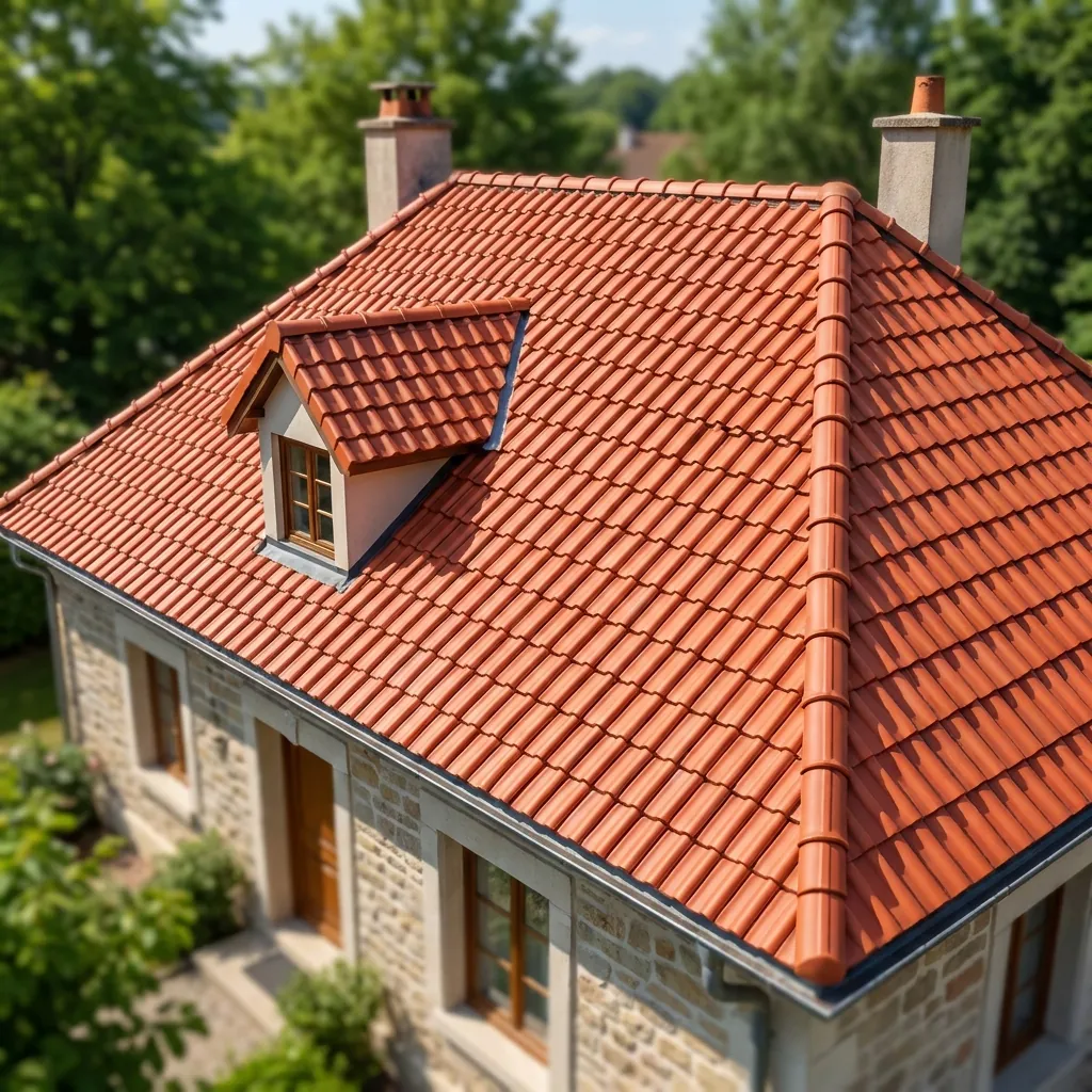 Rénovation de toiture sur maison en pierre à Néris-les-Bains